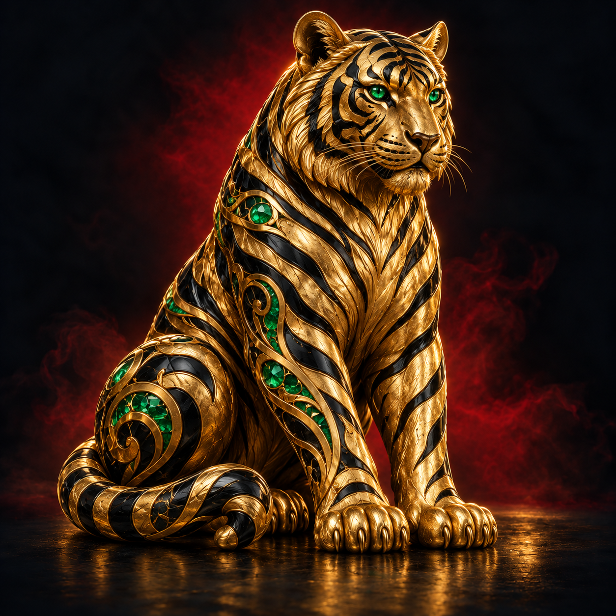 Ilustração conceitual de um tigre para o tema Fortune Tiger