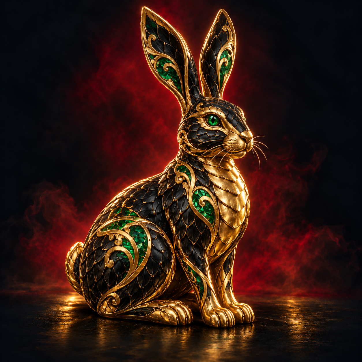 Ilustração conceitual de um coelho para o tema Fortune Rabbit